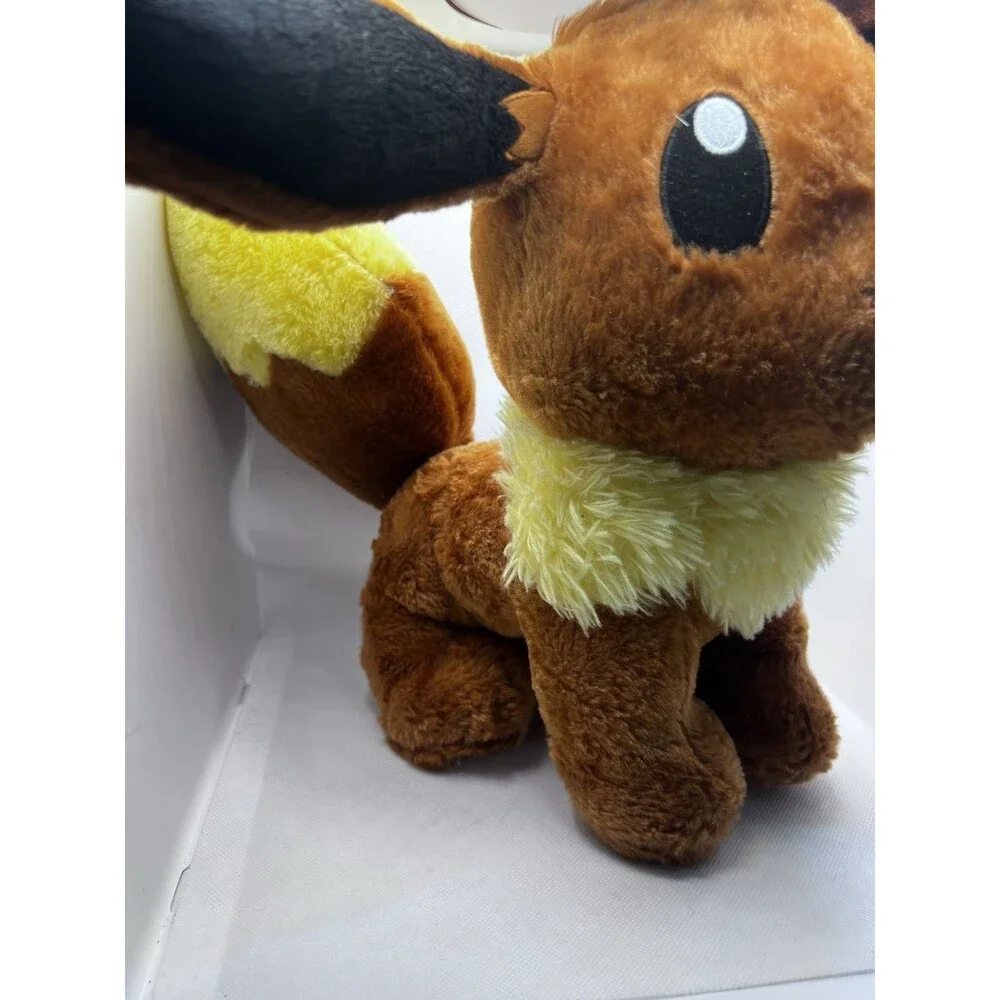 Build A Bear BAB 2018 Pokemon Eevee Plush Brown Yellow Collectable Toy Kids 16
